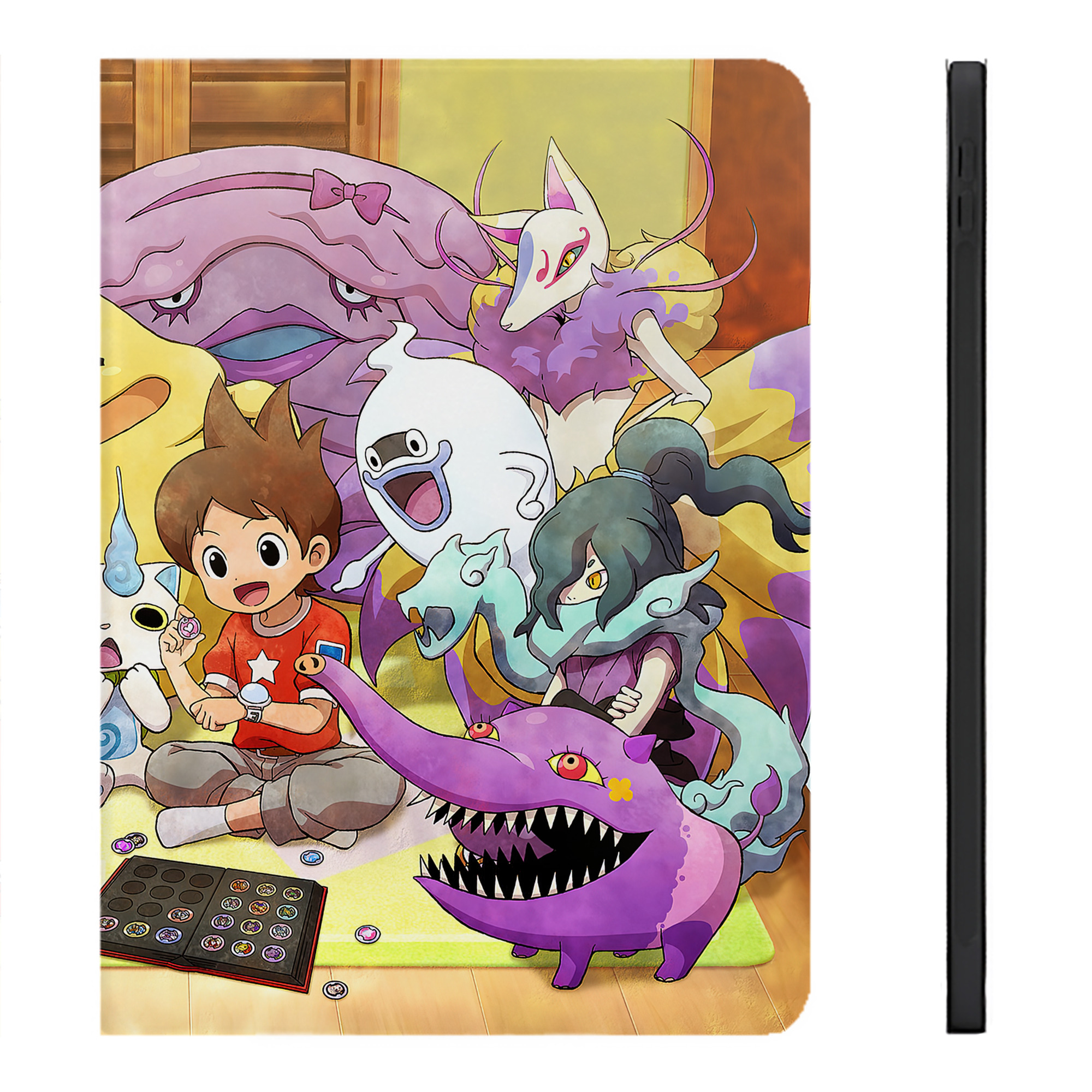 （画像用） 妖怪ウォッチ Yo-kai Watch IPadケース ペンホルダー付き ブックスタイルデザイン